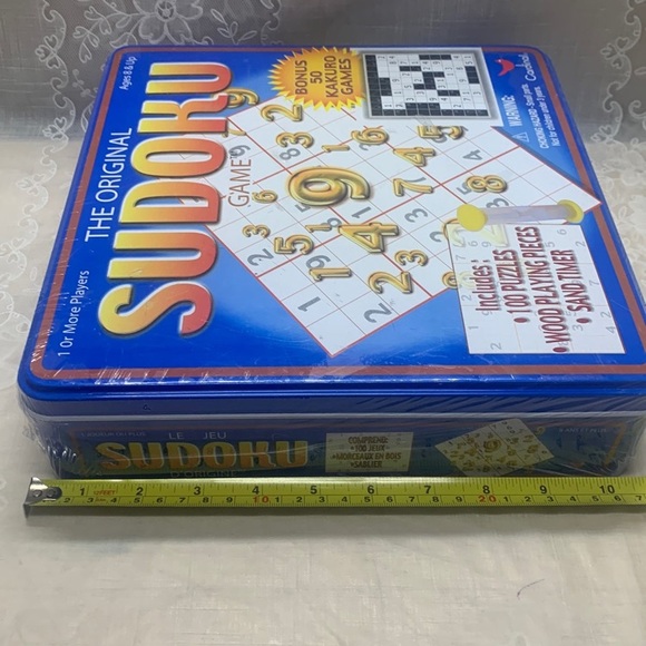 Cardinal 2005 The Original Sudoku New in Tin storage box - Picture 3 of 12